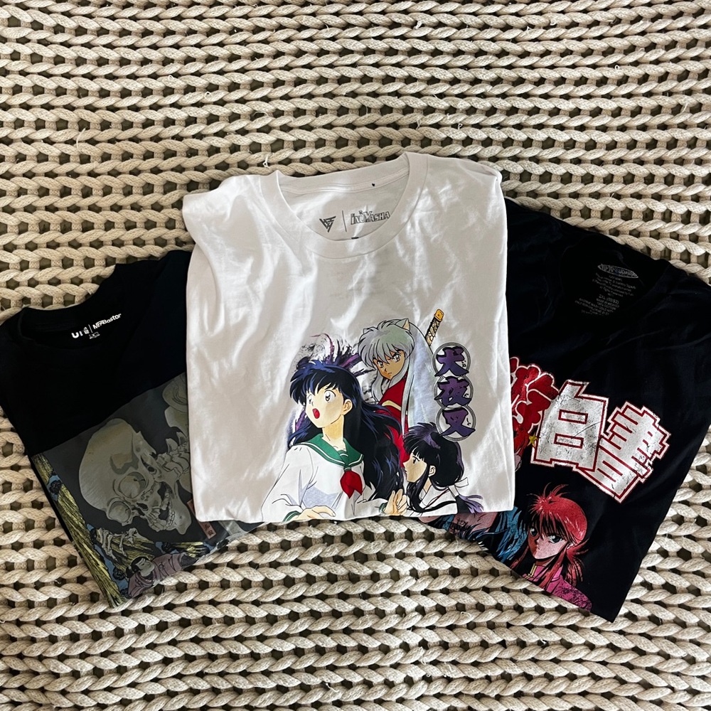 Anime Lover’s Otaku Graphic T-Shirt bundle of 3